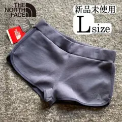 新品 ノースフェイス ショートパンツ Lsize ネイビー スウェット 保湿保温