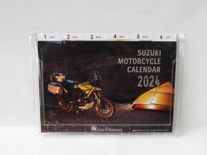 ※お値下げ特価【送料無料】SUZUKI スズキ モーターサイクル 卓上カレンダー 2024 令和6年 バイクカレンダー