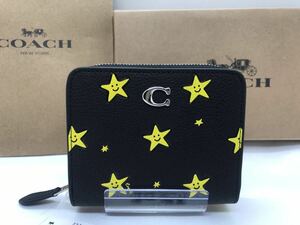 新品未使用　COACH　コーチ　二つ折り財布　コズミック　スター