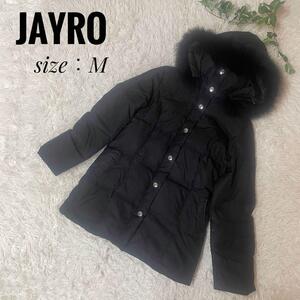 JAYRO ジャイロ【M】レディース　ダウンジャケット　アウター　ブラック　黒　ダウン50% フォックス　冬コート　送料無料　匿名配送