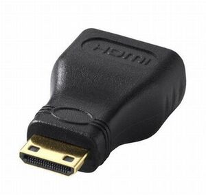 ゆうパケット無料！miniHDMI 変換コネクター HDMI ( メス ) - ミニHDMI ( オス ) 変換アダプター