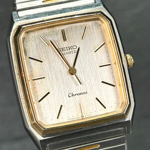 1970年代製 SEIKO セイコー Chronos クロノス 9021-5130 腕時計 クオーツ アナログ コンビカラー ヴィンテージ 諏訪精工舎 新品電池交換済