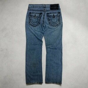 TRUE RELIGION BILLY SUPER T SEAT 34 BLUE トゥルーレリジョン ジーンズ パンツ ブルー 【Vintage】【古着】