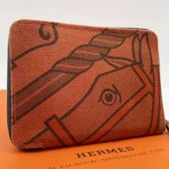 希少☆HERMES スティープルGM ラウンドファスナー ウォレット 馬