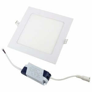 【新品即納】超薄型 LED パネル 12ｗ 12V/24V 6500K ルームランプ 照明 LED照明 薄型照明 天井 パネル照明 キャンピングカー 船 電気