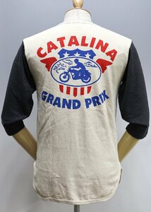 Warehouse (ウエアハウス) BODIES / BABERUTH別注 ヘンリーネックTシャツ “CATALINA GRAND PRIX” 美品 size 36(S)