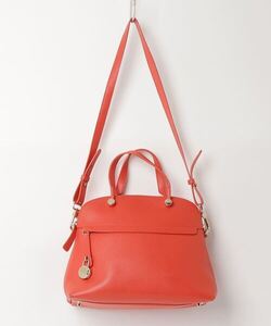 「FURLA」 2WAYバッグ - オレンジ レディース