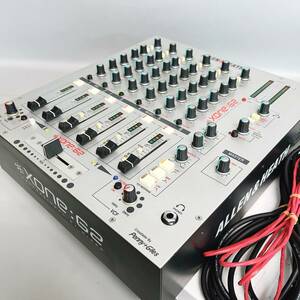 ALLEN & HEATH アレン&ヒース XONE:62 DJミキサー ACコード（3ピン→2ピン変換アダプタ）付き 通電OK