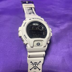 【極上稼働美品) CASIO/カシオ G-SHOCK ONE PIECE ワンピース ホワイトカラーバージョンDW-6900FSコラボ ホワイト