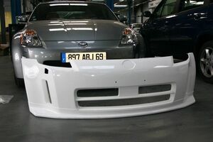 日産 フェアレディ Z33 350Z NSM V1-STYLE フロントバンパー FRP