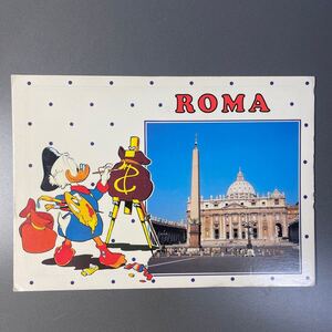 [絵葉書 現地購入]ローマ ROMA ドナルドダック イタリア レトロ