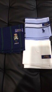 POLO ラルフローレン ハンカチ 3枚 セット 未使用品