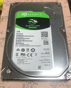  Seagate ST1000DM010 1TB 7200Rpm ハードディスク SATA 動作品