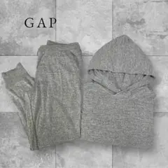 【GAP/ギャップ】 セットアップ ニットパーカー ニットパンツ グレー S