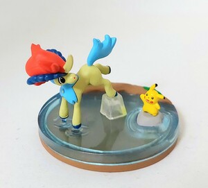 送料200円～☆劇場版ポケットモンスターベストウイッシュ 立体ポケモン図鑑 BW 2012年劇場版Special 1「ケルディオ&ピカチュウ」フィギュア