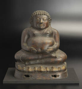 16-17世紀 銅大肚弥勒佛像 仏教美術 仏像 古美術