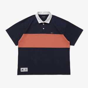 希少★新品本物【紺★3】★CROUCH POLO SS クラウチ ラグビーポロ カチャロット 正規店購入 ディセンダント 限定 入手困難 Descendant 23SS