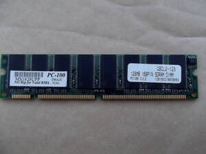 即決★ PC100 CL2 128MB 168pin SDRAM DIMM GBCL2-128 MS1828UPP-T88A2C デスクトップ向けメモリー 1枚 両面実装