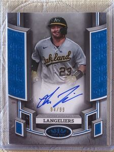 2024 Topps Tier One Break Out Autographs Blue Foil #BOASL Shea Langeliers 94/99