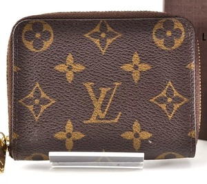 Louis Vuitton LV ルイヴィトン モノグラム ジッピーコインパース 小銭入れ レザー 革 ブラウン 茶色 総柄 柄あり 正規品 箱付き 7A169503