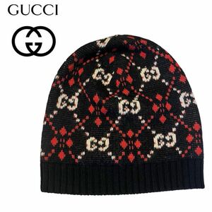 【全国送料無料】GUCCI グッチ GG ロゴ　ニットキャップ 