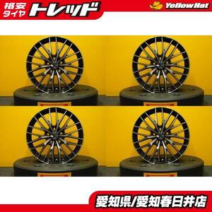 即決 送料無料 新品 17インチ VENES FS01 アルミホイール 5穴 114.3 ブラックポリッシュ メッシュ 4本セット