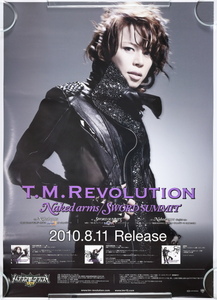 T.M.Revolution　西川貴教　Naked arms / SWORD SUMMIT　ポスター　B2サイズ　約72.8×51.5cm　