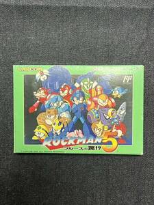 送料無料♪ 462 極美品♪ ハガキ付き♪ ファミコンソフト FCロックマン5ブルースの罠!? 同梱可能