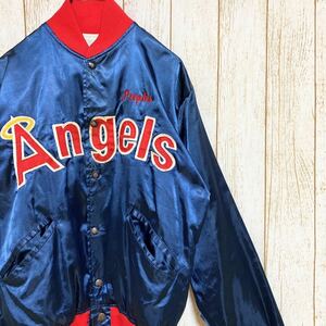 80s USA製 FELCO フェルコ MLB California Angels カリフォルニア・エンゼルス スタジャン S メジャーリーグ USA古着 アメリカ古着