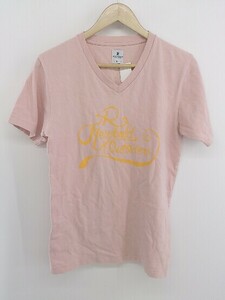 ◇ R.NEWBOLD アール ニューボールド 半袖 Tシャツ カットソー サイズM ピンク オレンジ系 メンズ P