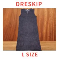 DRESKIP ドレスキップノースリーブ ワンピース Lサイズ ★a35★