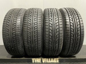 走行短め firestone FIREHAWK WIDE OVAL 155/55R14 14インチ 夏タイヤ 4本 バリ溝 ライフ AZ-ワゴン プレオ等　(MTB582)