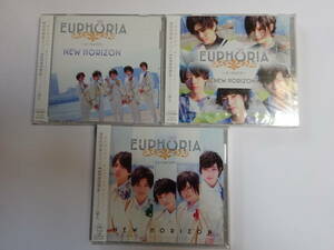 ★EUPHORIA NEW HORIZON 初回限定盤 A・B (CD＋DVD)・通常盤　CD 未開封品★