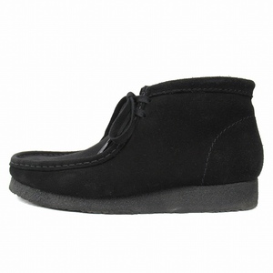 美品 23AW クラークス clarks Wallabee Boot ワラビー ブーツ シューズ 革靴 スエードレザー 26155517 サイズUK8 26cm 黒 ブラック