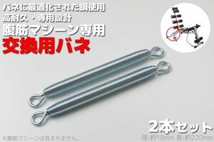 全国一律【送料無料】2本set 腹筋マシーン 交換用スプリング 筋トレ トレーニング　エクササイズ用品