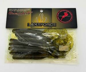 ワーム LAKEFORCE レイクフォース Gワグラー 6インチ★グリーン 新品