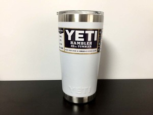 YETI イエティ 20オンス ホワイト 20oz ランブラー タンブラー 保温 保冷 アウトドア 水筒 ボトル