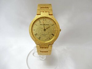 [fns] 1円～ Hari Corinne ハリーコリンヌ クォーツ メンズ 腕時計 FINE GOLD DIAL 999.9 金 ダイヤル