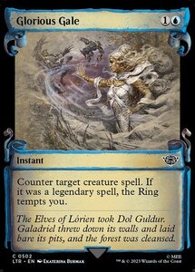 MTG ■青/英語版■ 《輝かしき突風/Glorious Gale》▲ショーケース▲ 指輪物語:中つ国の伝承 LTR