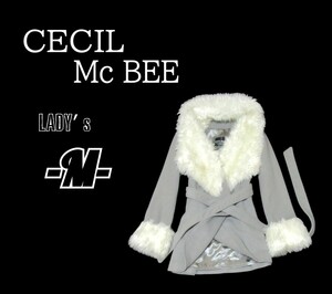 レディースM◇CECIL MC BEE◇ガウンコート　gray 