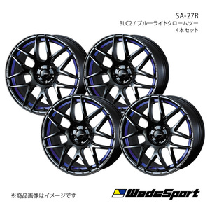 WedsSport/SA-27R ランサーエボリューション10 CZ4A アルミホイール4本セット【18×8.5J 5-114.3 INSET35 BLC2】0074235×4