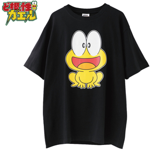 3L/Tシャツ ど根性ガエル ビッグサイズ ぴょん吉 キャラクター グッズ 黒 2320