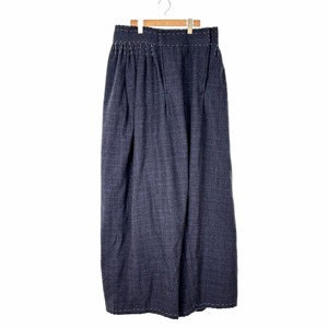 未使用品 メゾンマルジェラ Maison Margiela 22SS 白タグ ワイドパンツ 中綿 ステッチ シンチバック ギャザー Pants 48 S031-MM FEMALE RTW