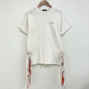 UNDERCOVER 2017SS フリンジ 半袖 カットソー ホワイト 生成 アンダーカバー Tシャツ Tee SCAB BUT archive 1407 