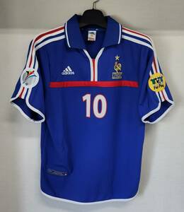 ユーロ00 フランス FFF France(H)#10 ジダン Zidane 半袖 EURO 2000 決勝戦仕様 M