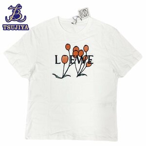 LOEWE ロエベ　Tシャツ　ハーバリウム　ホワイト　半袖　メンズ　#M　中古B【辻屋質店A2293】