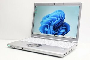 1円スタート ノートパソコン Windows11 Panasonic レッツノート CF-SV8 第8世代 Core i5 SSD256GB メモリ8GB Windows10 カメラ 12.1インチ