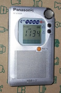 RF-NT850R パナソニック 受信確認済 完動品 AM FM ラジオNIKKEI ラジオたんぱ ポケットラジオ 名刺サイズ 通勤 防災 登山 野球 競馬 001776