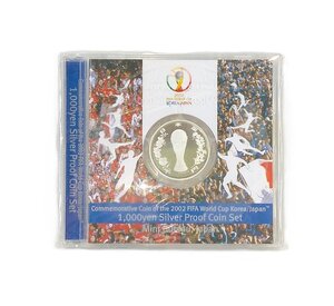 【1円スタート！】2002年 FIFA ワールドカップ 記念貨幣1000円銀貨幣プルーフ貨幣セット　31.1g　日韓　純銀　造幣局　H1132