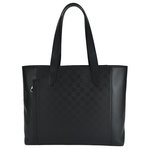 ルイヴィトン LOUIS VUITTON カバ ヴォワヤージュ トートバッグ N41493 ダミエアンフィニ レザー ブラック 黒 ショルダー 肩掛け 中古